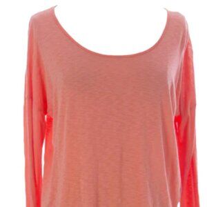 Velvet by Graham‎ & Spencer Tee Women's Small Linen Slub Long Sleeve tee